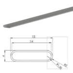 Cámara plana para eje expansible neumático de 15 mm