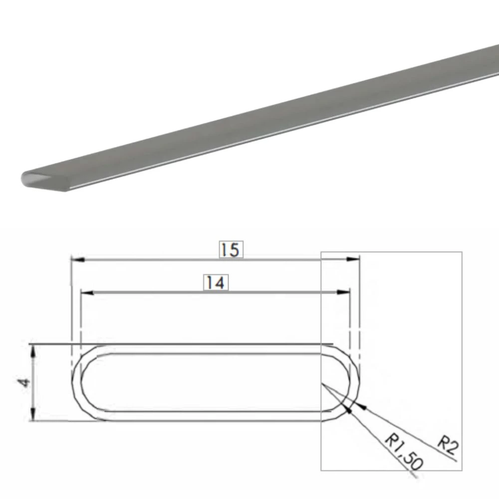 Cámara plana para eje expansible neumático de 15 mm