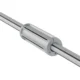 Eje adaptador con brida de Ø76 a Ø148 mm para eje expansible neumático