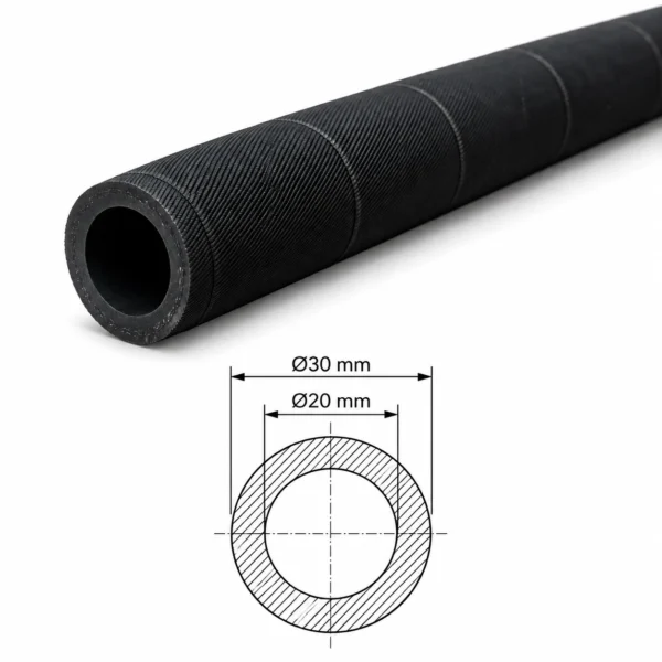 Cámara tubular 20x30 mm para eje expansible neumático