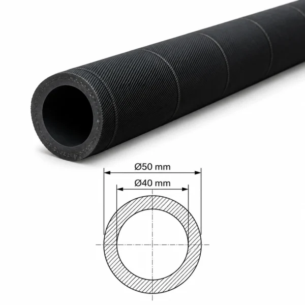 Cámara tubular 40x50 mm para eje expansible neumático